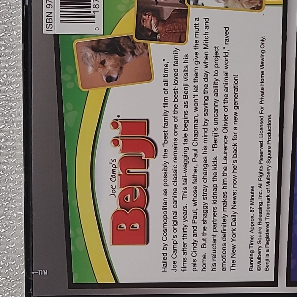😍3/$25 Benji Double Feature DVD - Picture 3 of 7